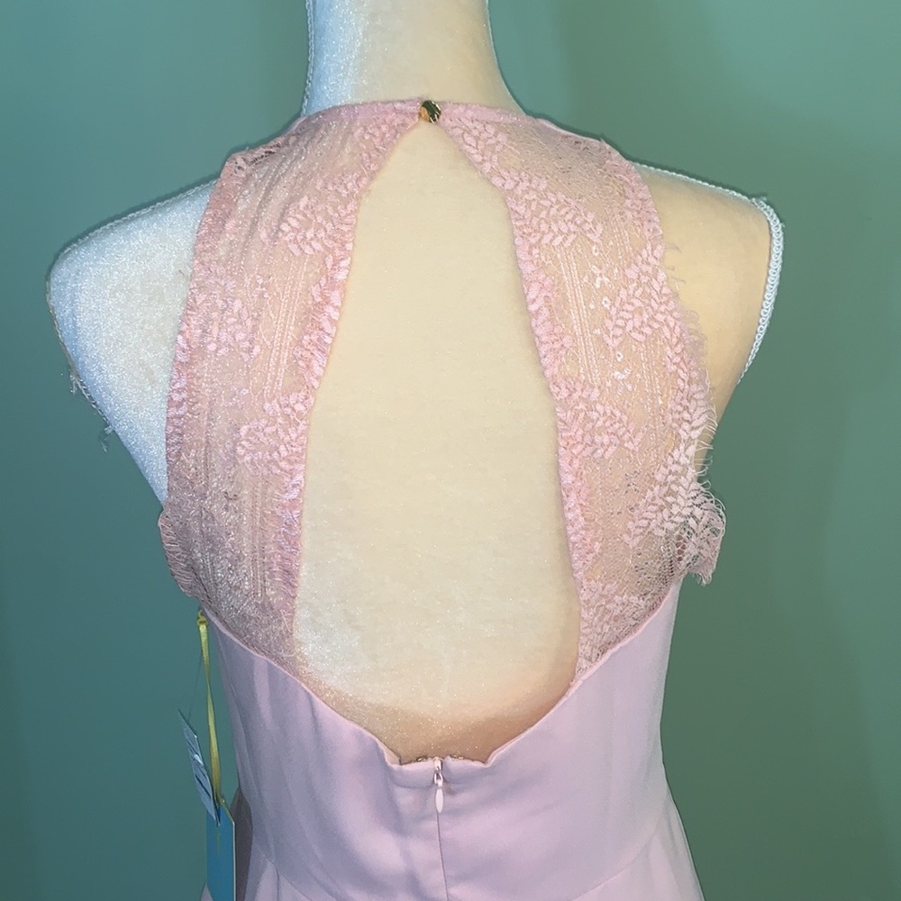 NWT:CeCe Gigi Pink Twist Lace Dress - Picture 8 of 14